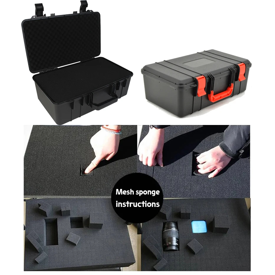 防水保護ツールボックスハードキャリーツールケースバッグ収納ボ - Fish Finder Case のレビューと価格