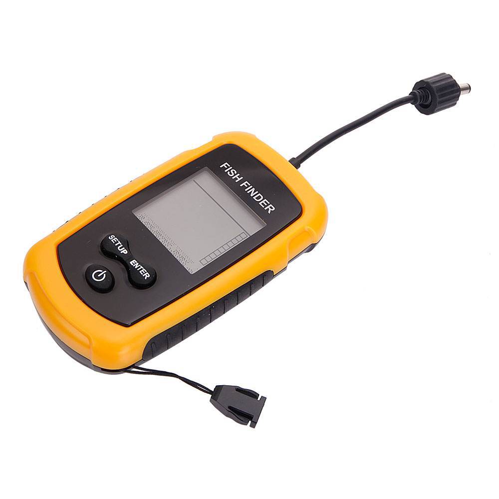 アラーム付き100Mポータブルソナー魚群探知機 ソナー範囲エ - Fish Finder Transducer のレビューと価格