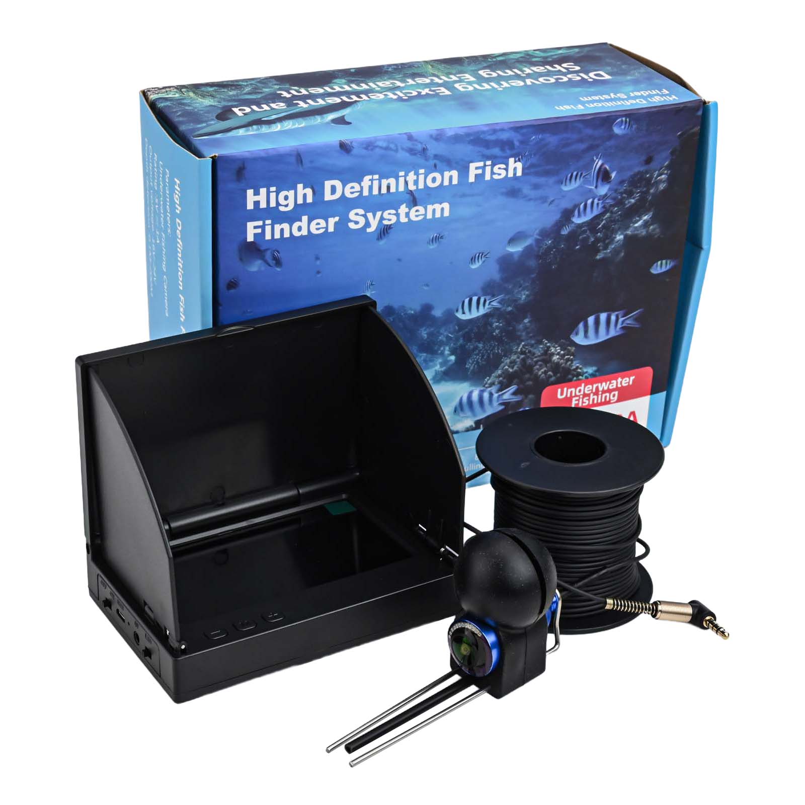 4.3インチHDスクリーン魚群探知機、220度広角水中カメラ - Fishing Depth Finder のレビューと価格